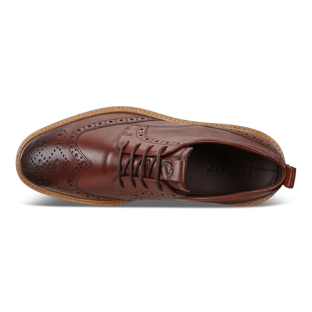 ECCO Mens Dress Shoes Brown - St.1 Hybrid - QYD-817936